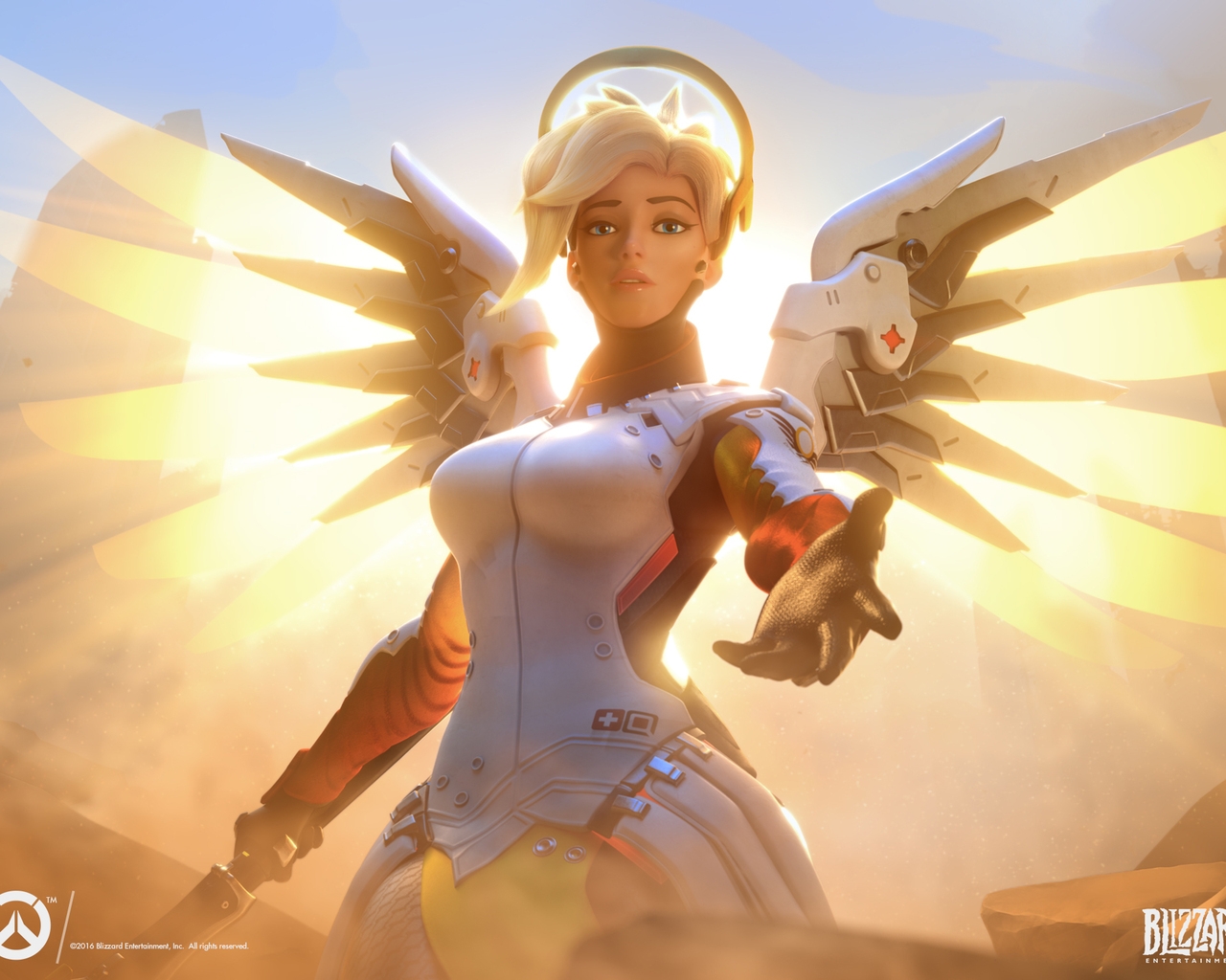 Mercy Overwatch for 1280 x 1024 resolution