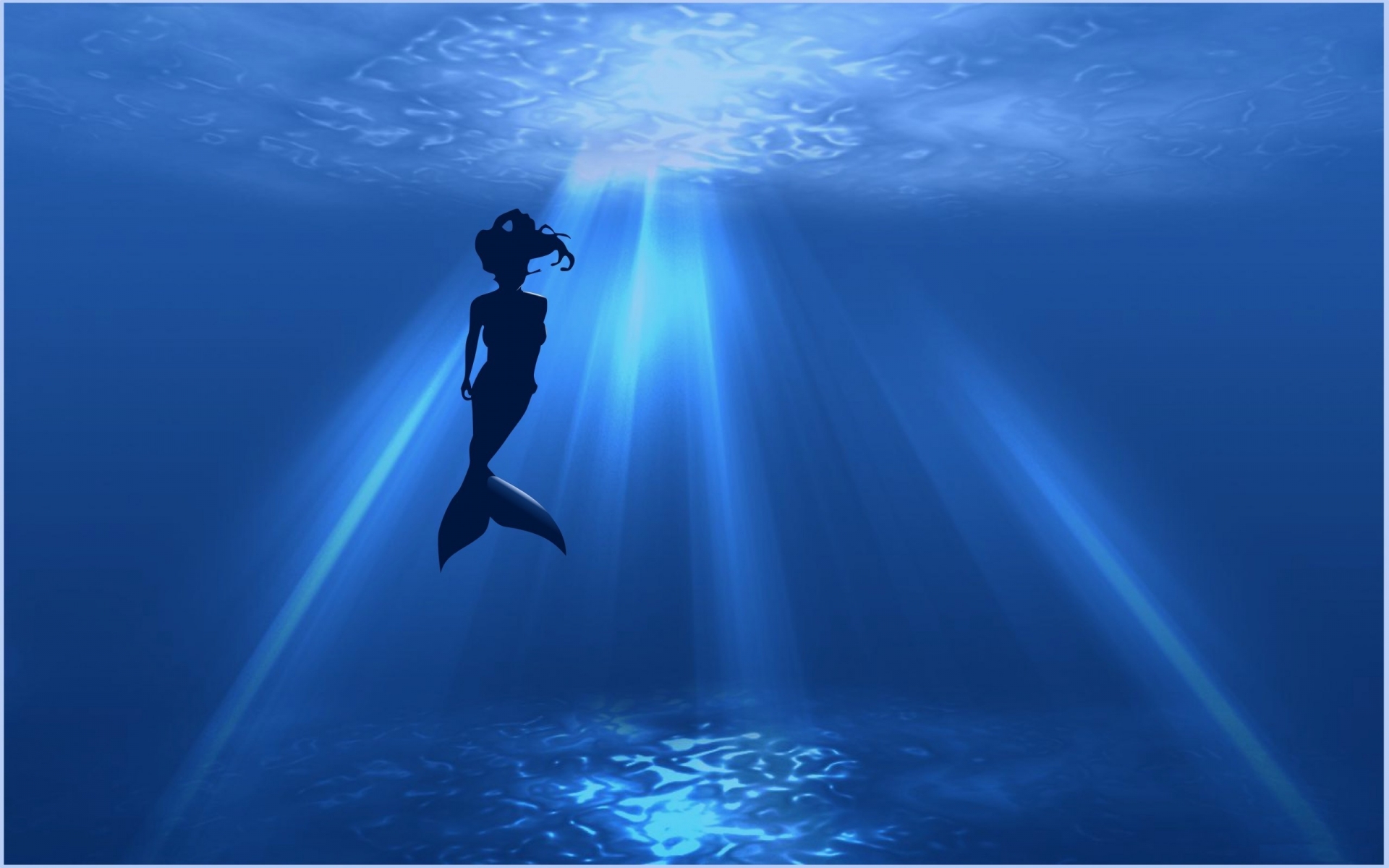 Mermaid Silhouette for 1920 x 1200 widescreen resolution