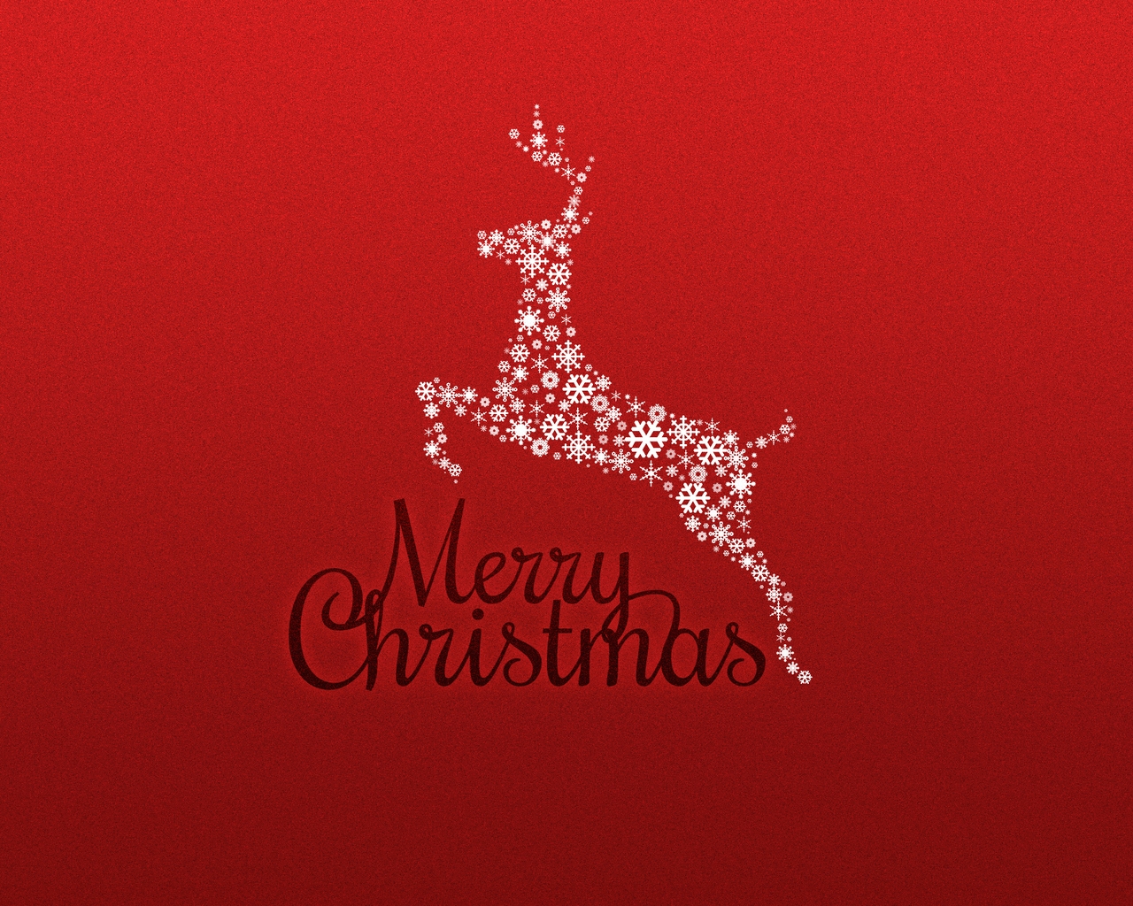 Merry Christmas Red Card for 1280 x 1024 resolution