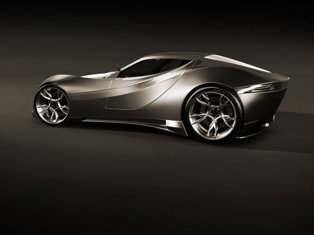 Metalic Concept Car for 1024 x 768 resolution