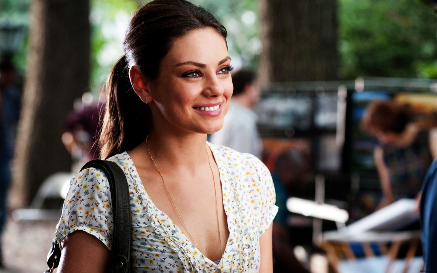 Mila Kunis Smile for 1440 x 900 widescreen resolution