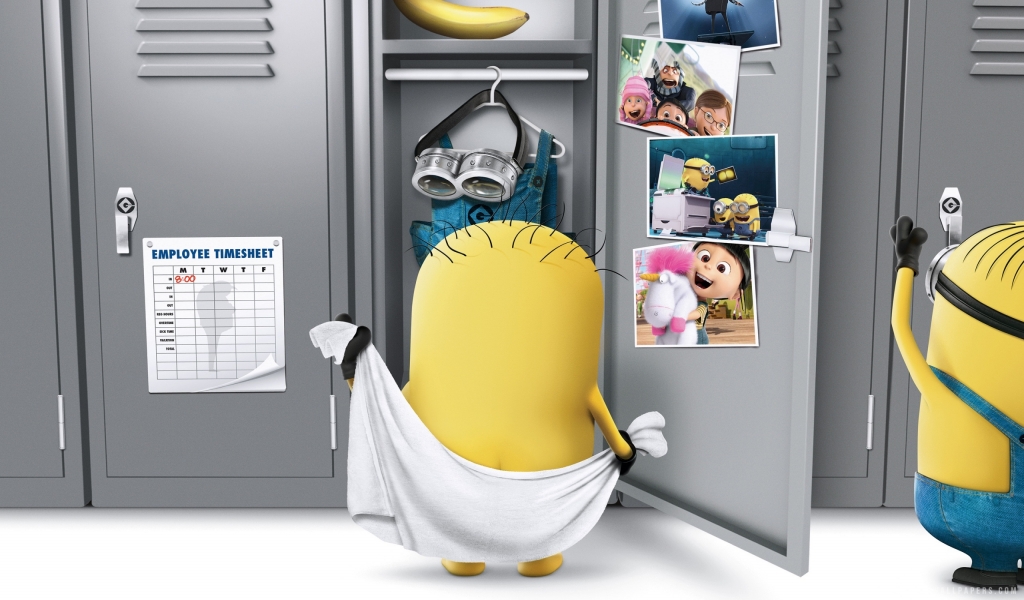 Minion After Shower for 1024 x 600 widescreen resolution