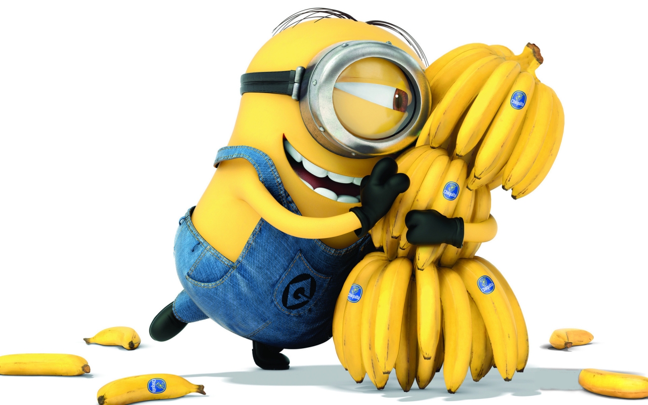 Minion Banana for 1280 x 800 widescreen resolution