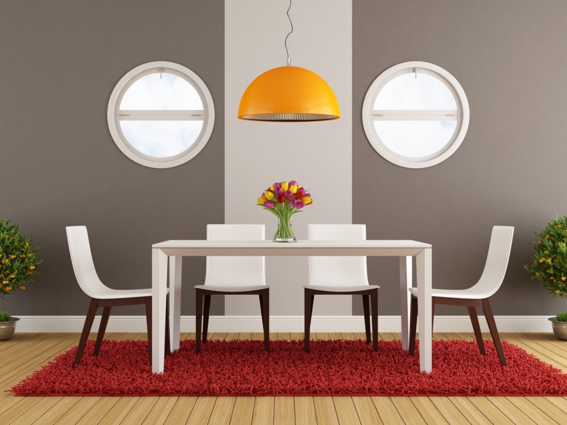 Modern Dining Area for 1152 x 864 resolution