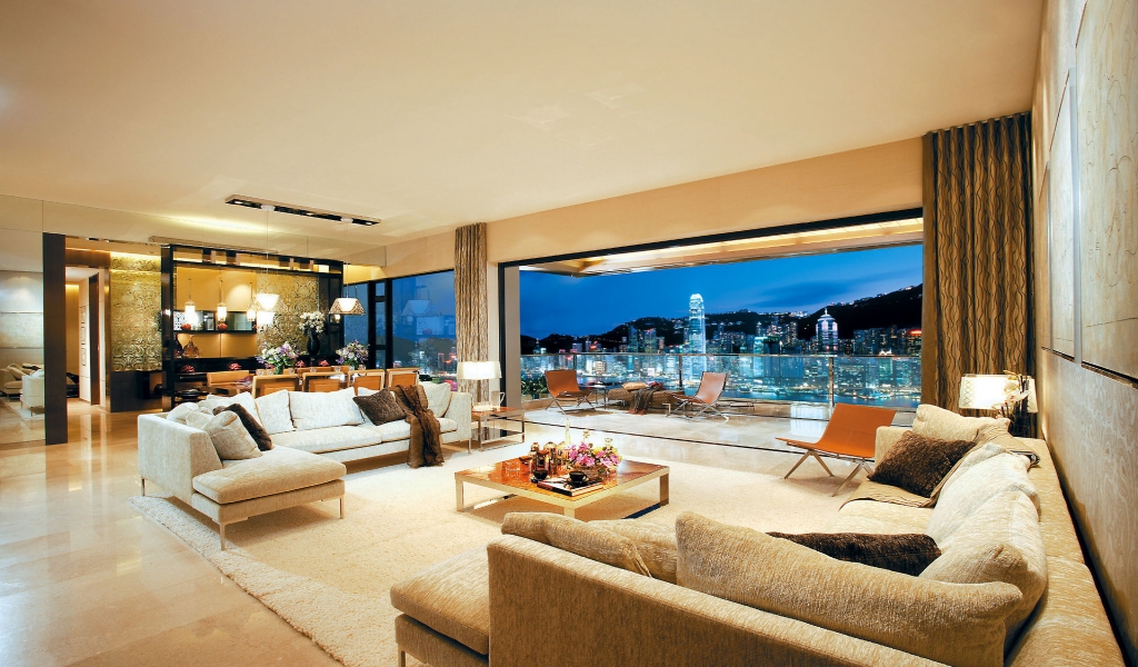 Modern Living Room for 1024 x 600 widescreen resolution