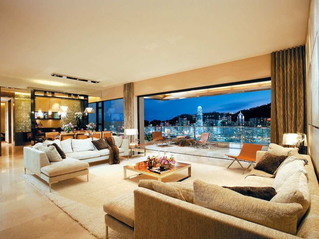 Modern Living Room for 1024 x 768 resolution