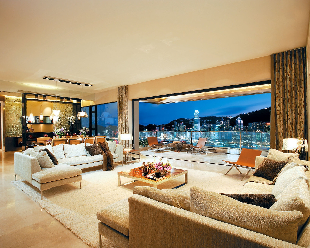 Modern Living Room for 1280 x 1024 resolution