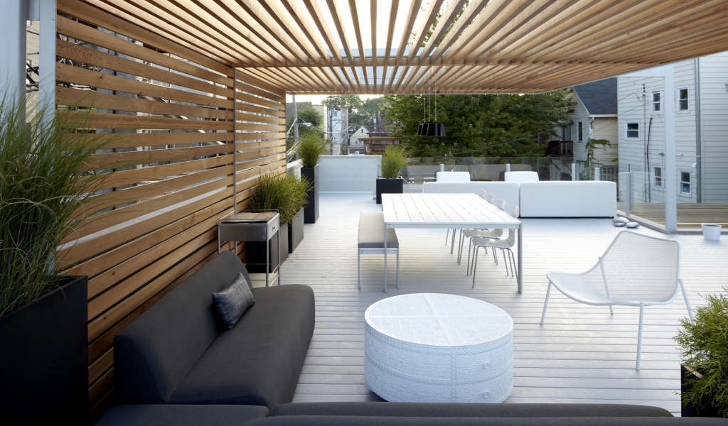 Modern Terrace Furniture for 1024 x 600 widescreen resolution