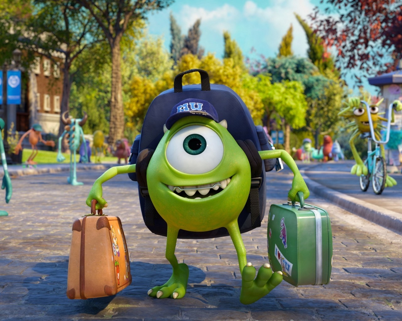 Monsters University Character for 1280 x 1024 resolution