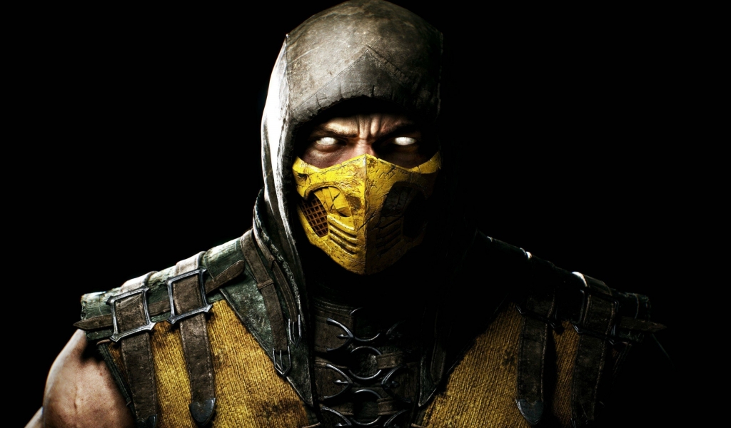 Mortal Kombat Yellow Scorpion for 1024 x 600 widescreen resolution