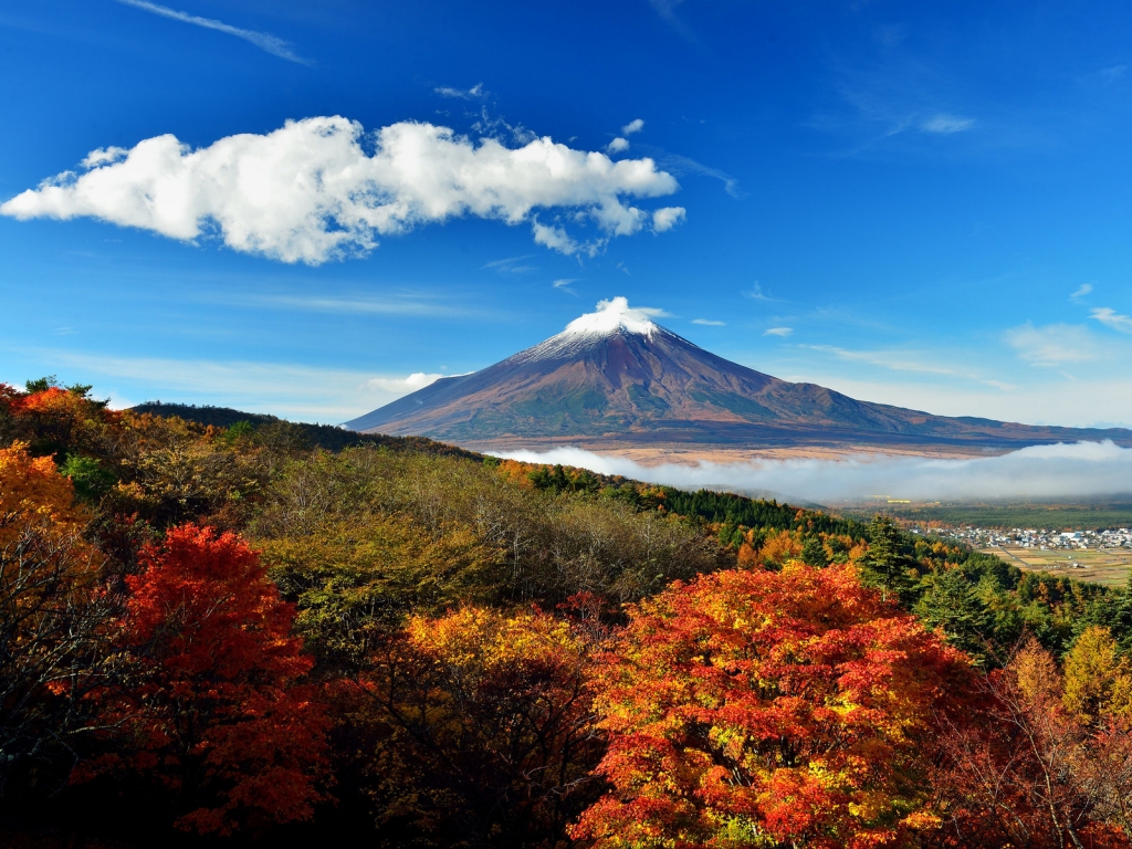 Mount Fuji Japan for 1024 x 768 resolution