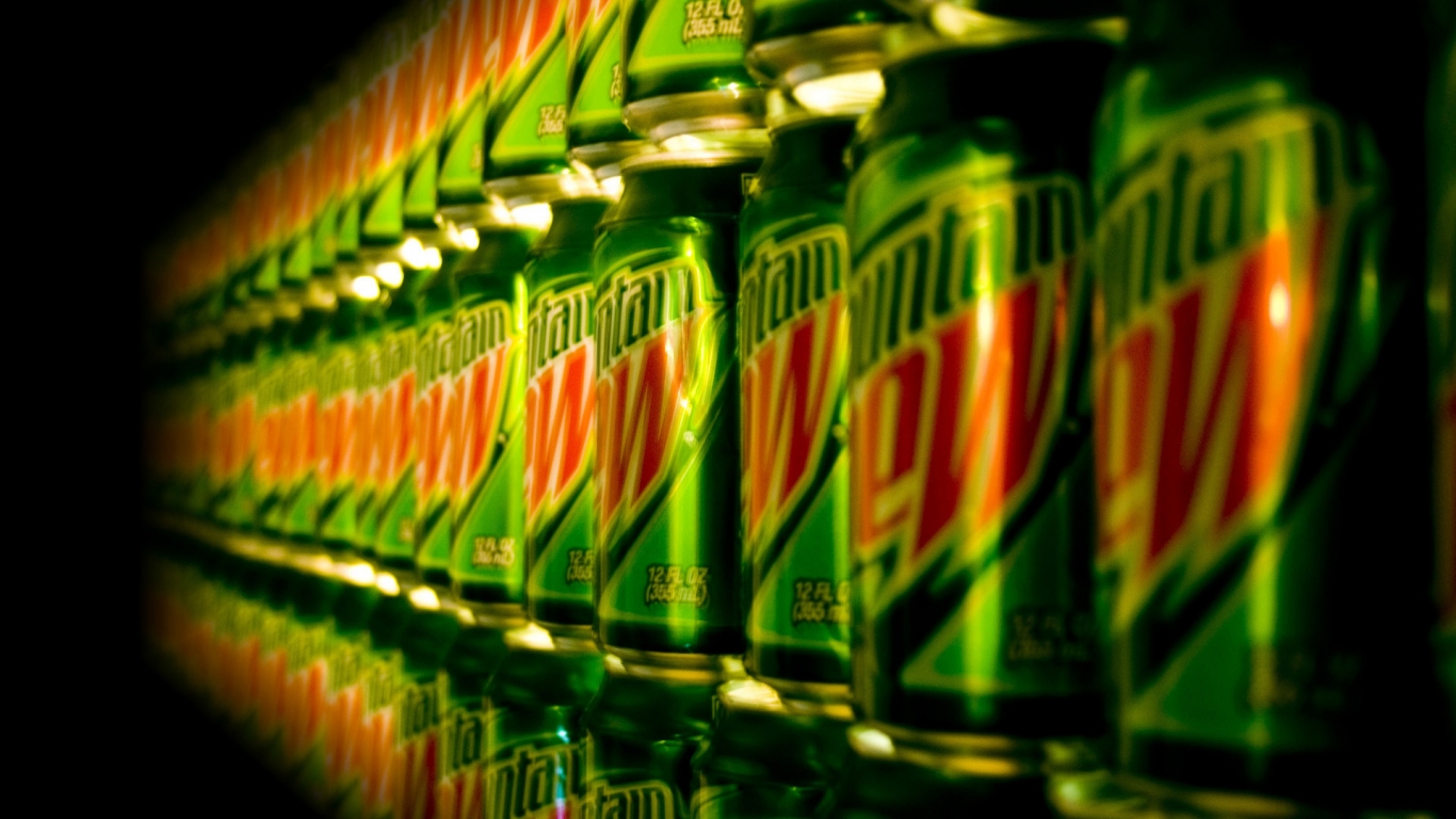 Mountain Dew for 1366 x 768 HDTV resolution
