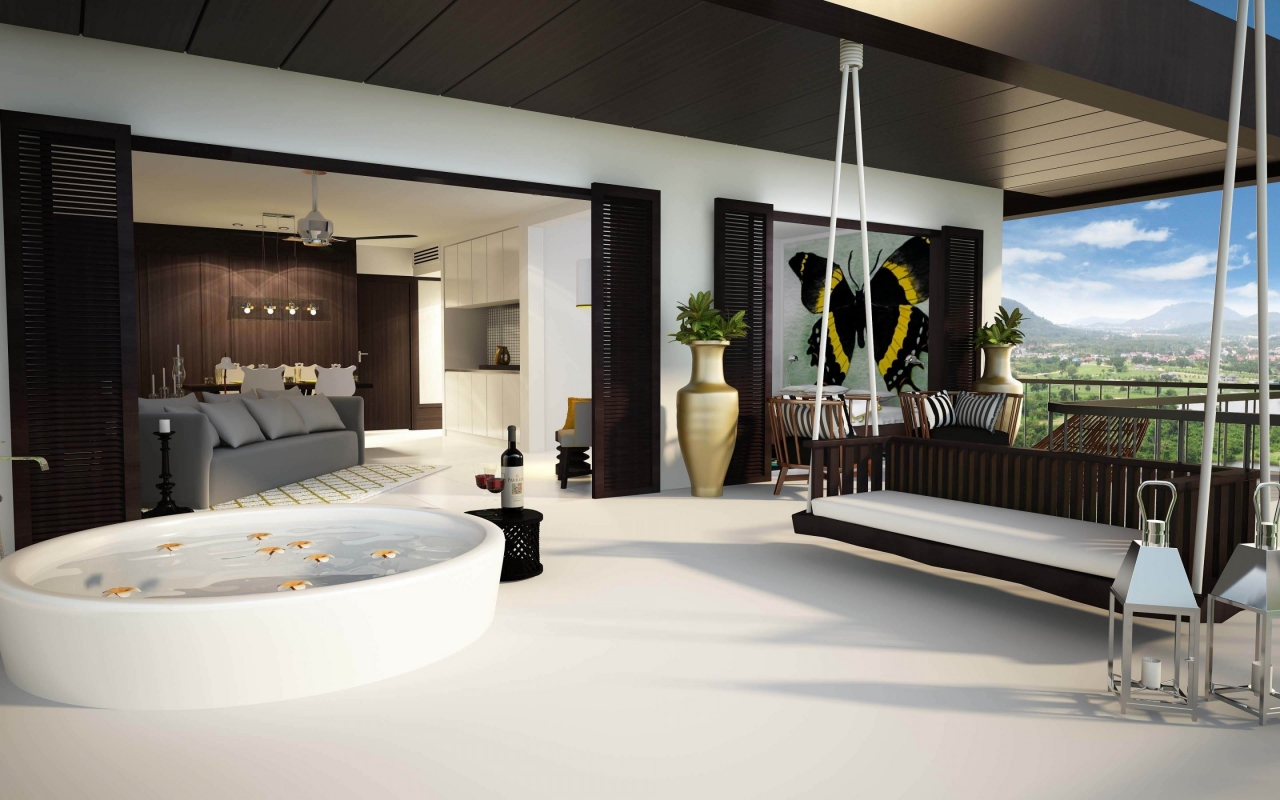 Mountain Luxury Villa for 1280 x 800 widescreen resolution