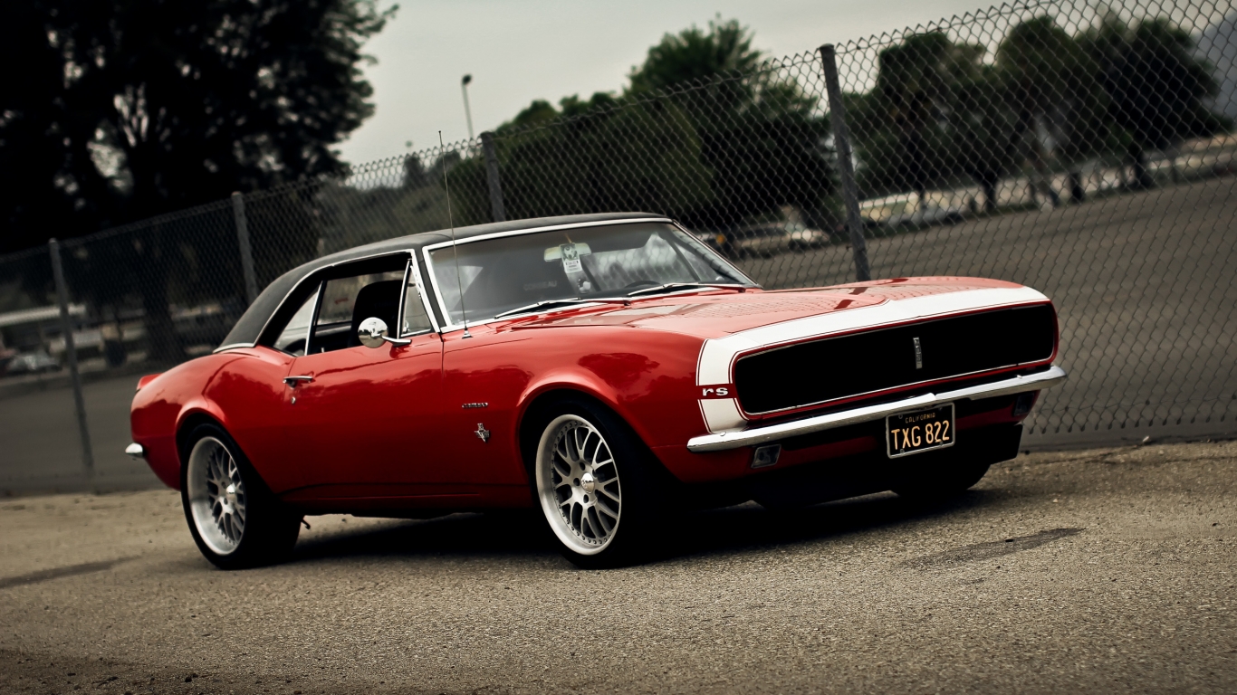 Muscle Car Camaro RS for 1366 x 768 HDTV resolution