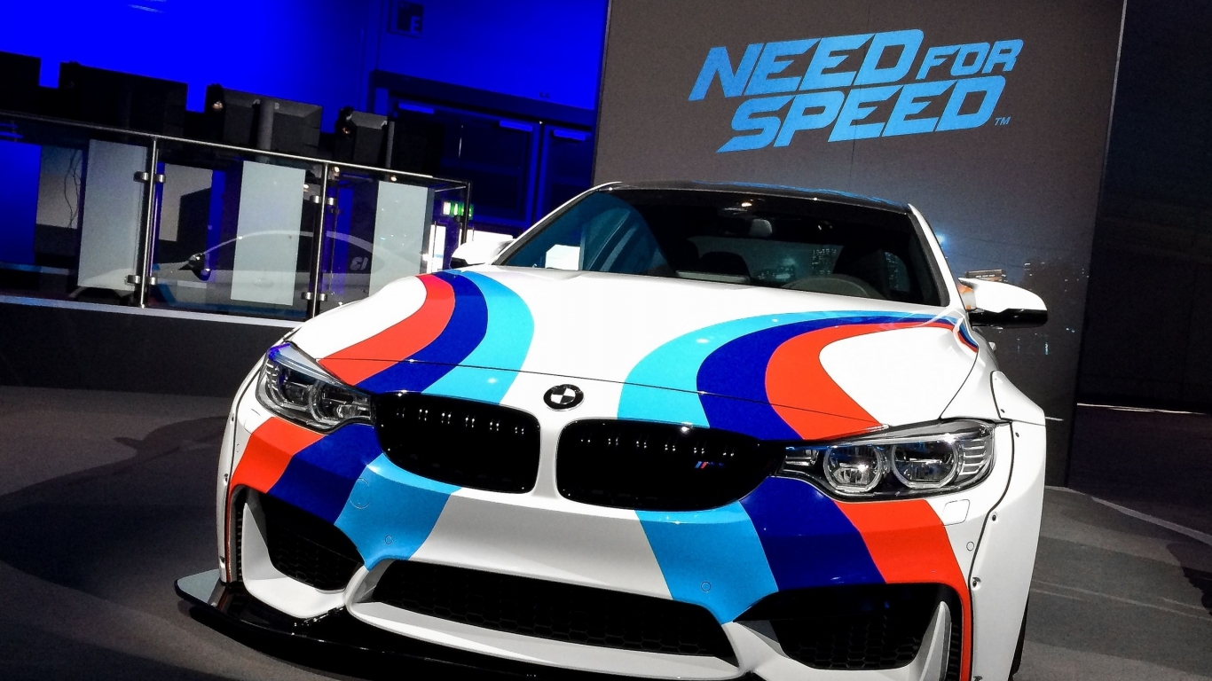 Need For Speed BMW for 1366 x 768 HDTV resolution