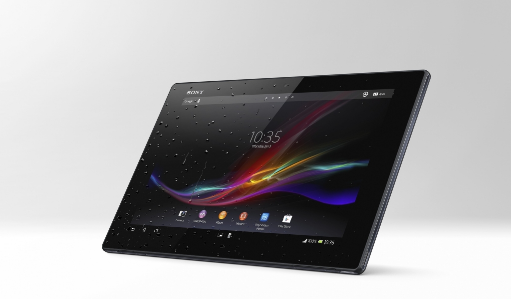 New Sony Xperia Z Tablet for 1024 x 600 widescreen resolution