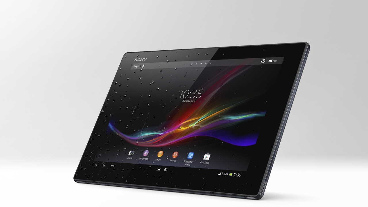 New Sony Xperia Z Tablet for 1280 x 720 HDTV 720p resolution