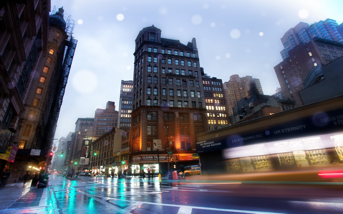 New York Broadway Street for 1440 x 900 widescreen resolution
