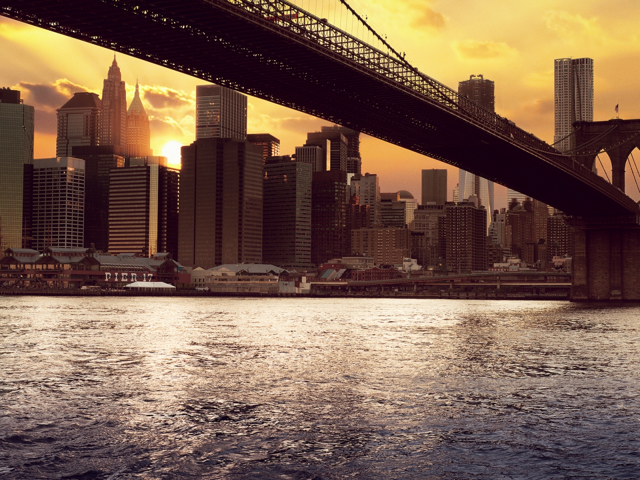 New York Under Bridge for 1280 x 960 resolution