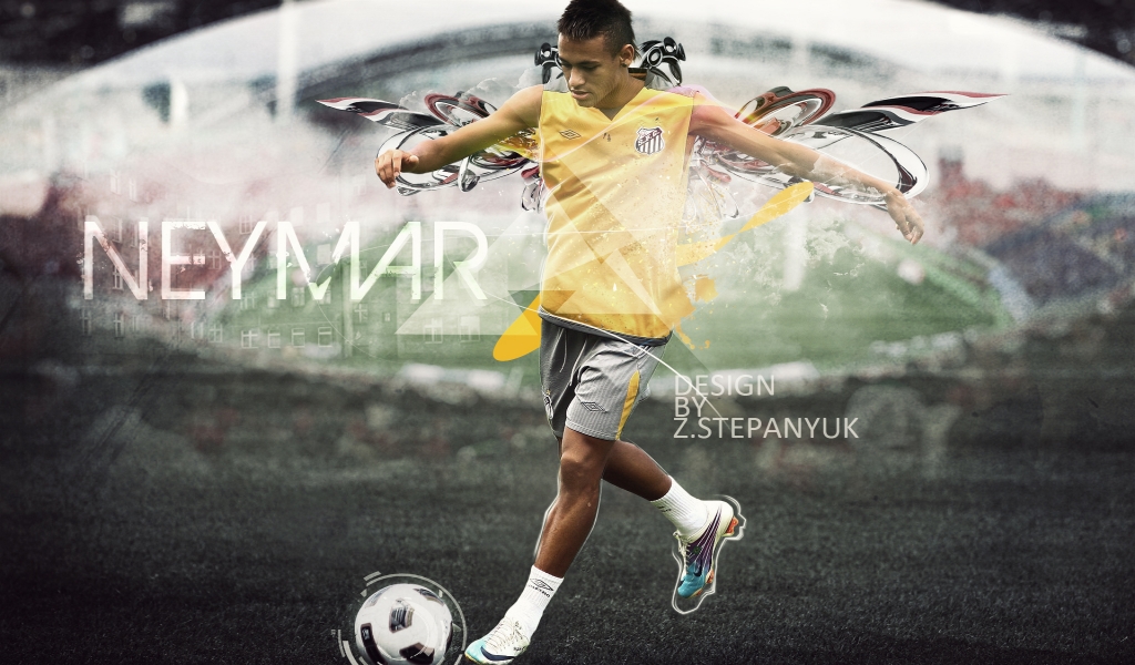 Neymar da Silva Santos for 1024 x 600 widescreen resolution