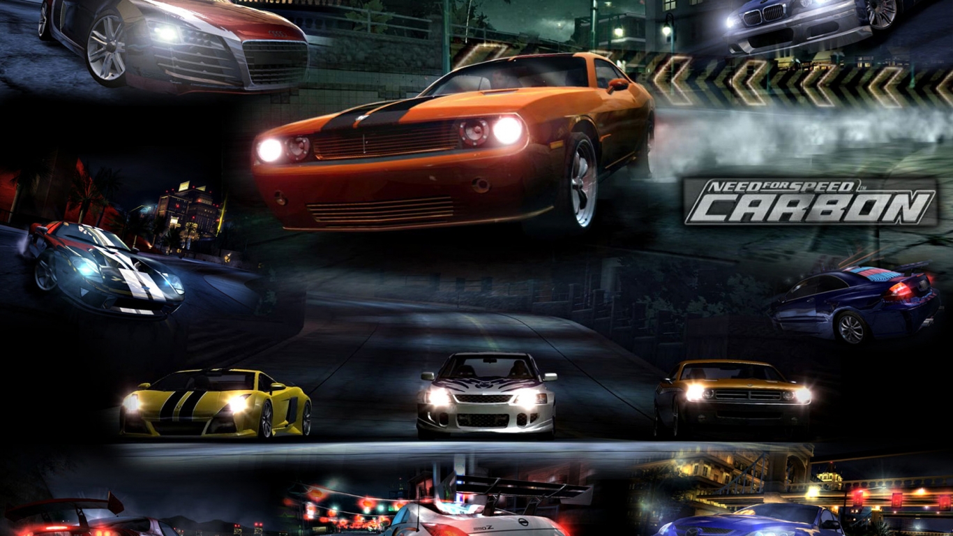 NFS Carbon for 1366 x 768 HDTV resolution