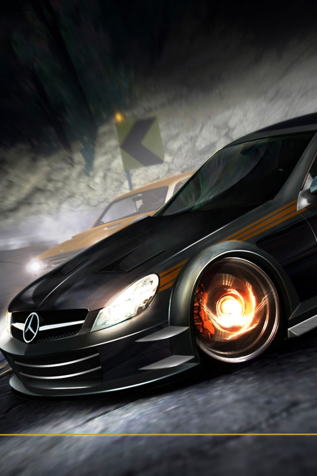 NFS Carbon Mercedes for 640 x 960 iPhone 4 resolution