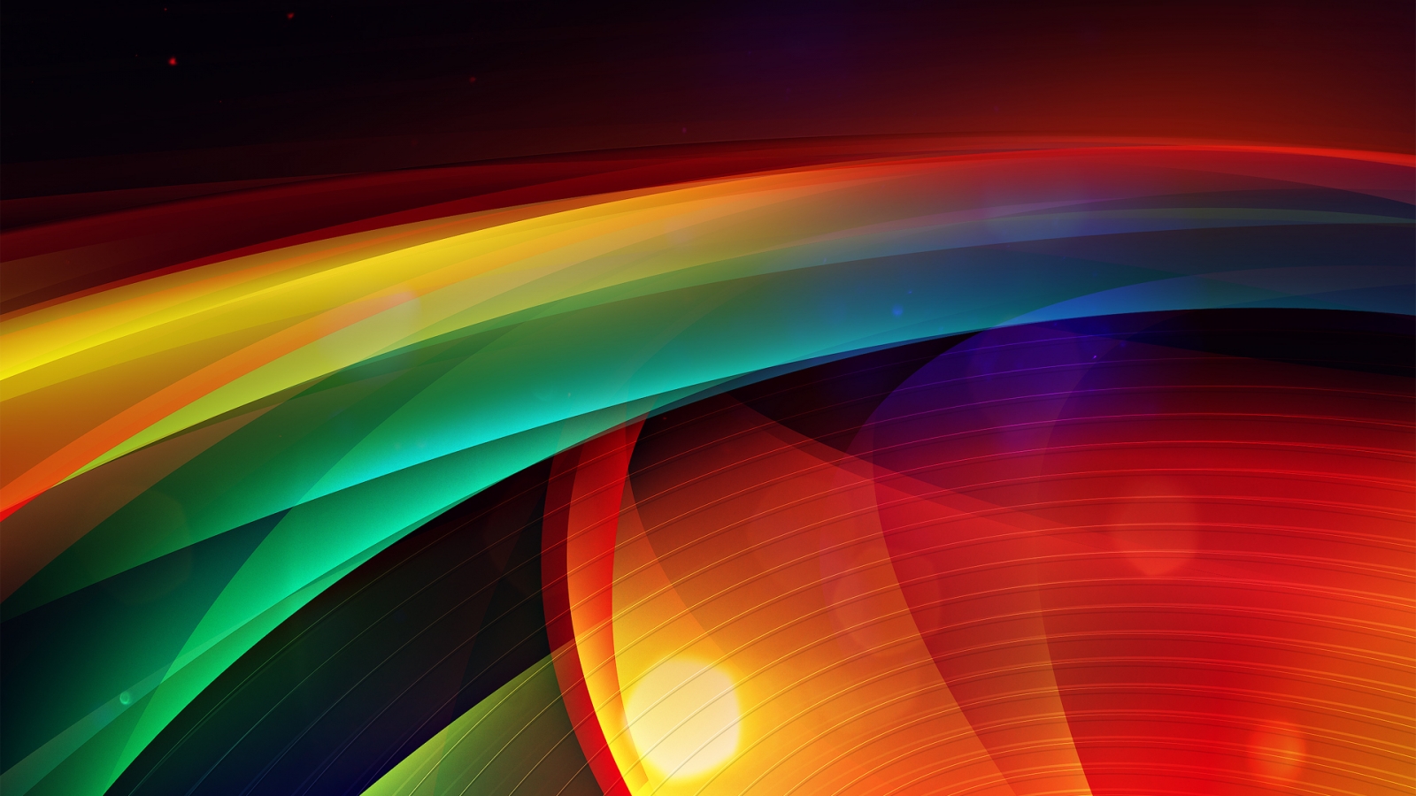Nice Colourful Abstract for 1600 x 900 HDTV resolution