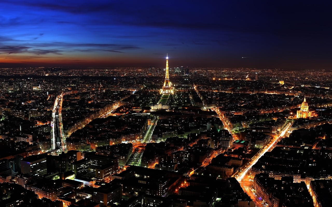 Nigh in Paris for 1280 x 800 widescreen resolution