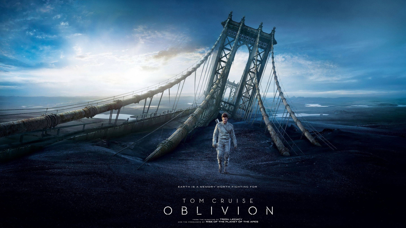 Oblivion Tom Cruise for 1366 x 768 HDTV resolution