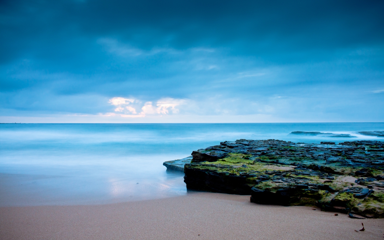 Ocean Sunrise for 1280 x 800 widescreen resolution