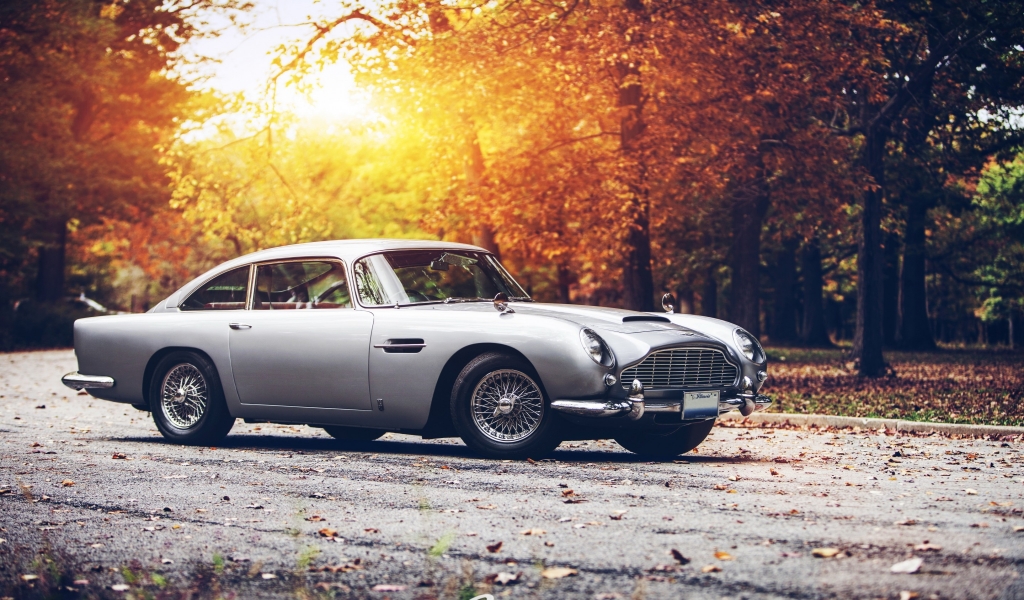 Old Aston Martin DB5 for 1024 x 600 widescreen resolution