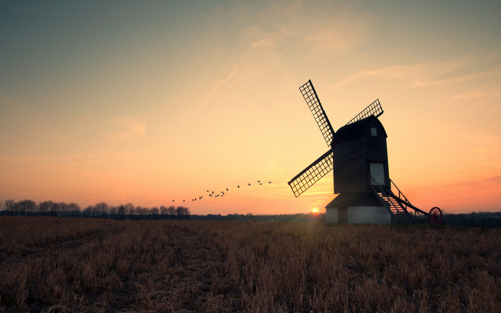 Old Wind Mill for 1680 x 1050 widescreen resolution