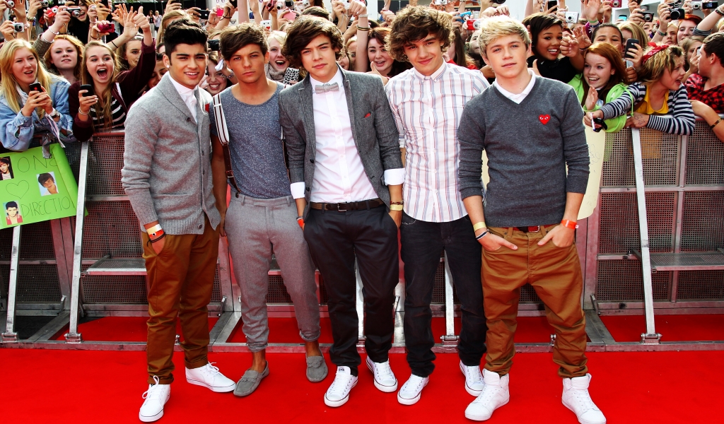One Direction Red Carpet for 1024 x 600 widescreen resolution