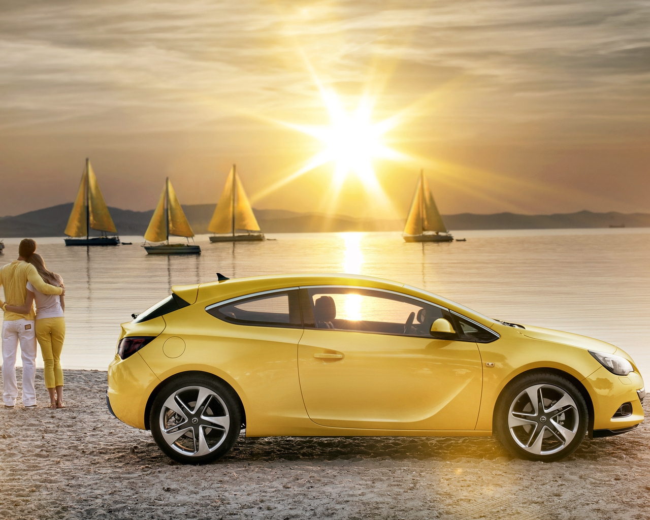 Opel Astra GTC for 1280 x 1024 resolution