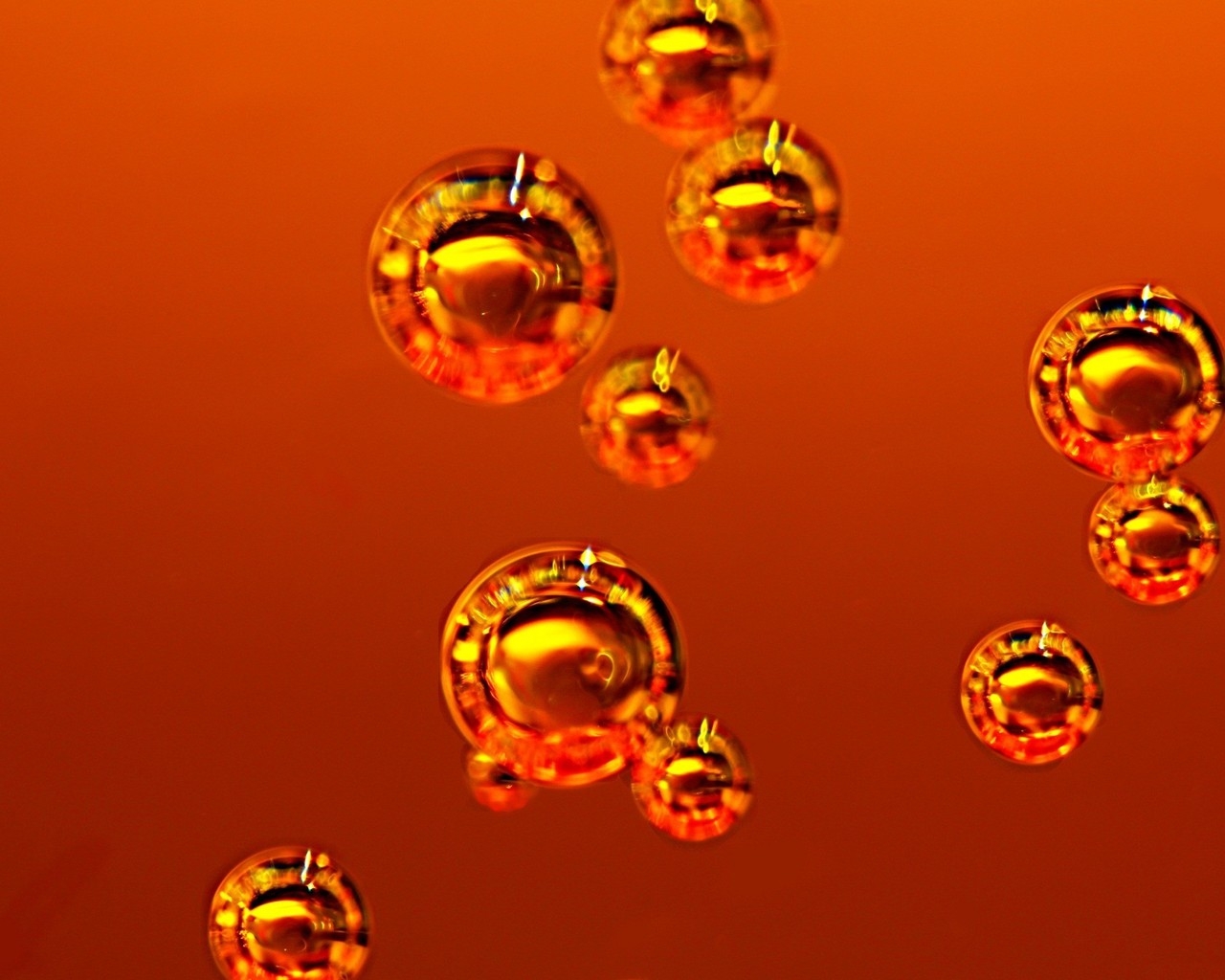 Orange Bubbles for 1280 x 1024 resolution