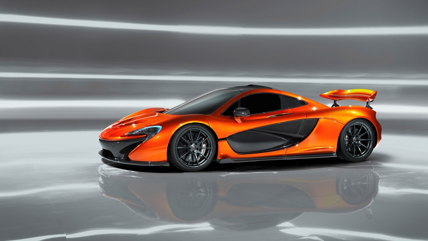 Orange McLaren P1 Concept for 1366 x 768 HDTV resolution