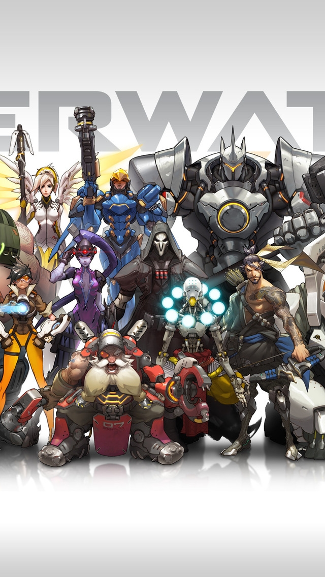 Overwatch Lineup for 640 x 1136 iPhone 5 resolution