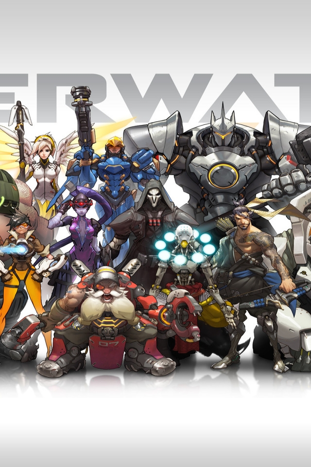 Overwatch Lineup for 640 x 960 iPhone 4 resolution