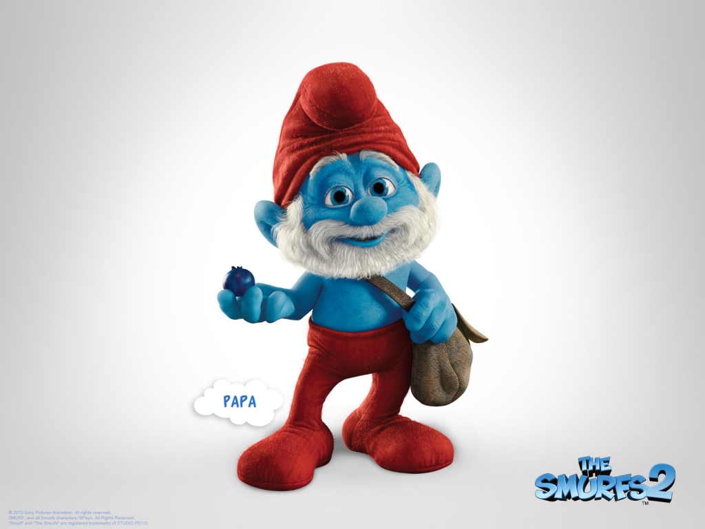 Papa The Smurfs 2 for 1024 x 768 resolution