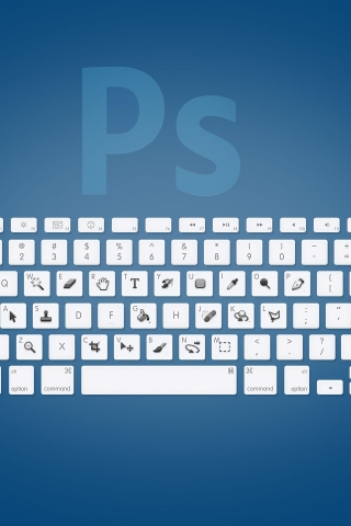 Photoshop Keyboard for 320 x 480 iPhone resolution