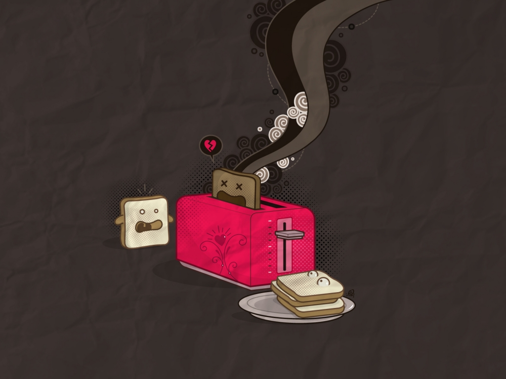 Pink Toaster for 1024 x 768 resolution