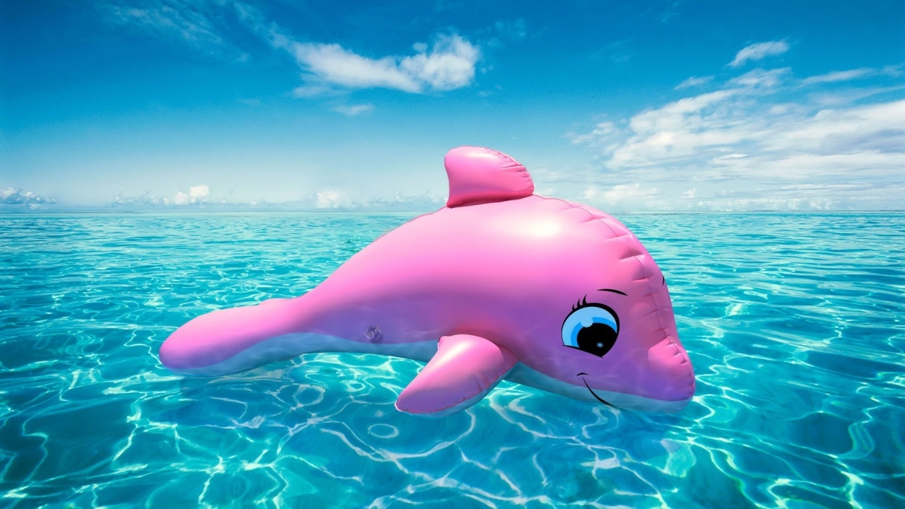 Pink Whale for 1280 x 720 HDTV 720p resolution