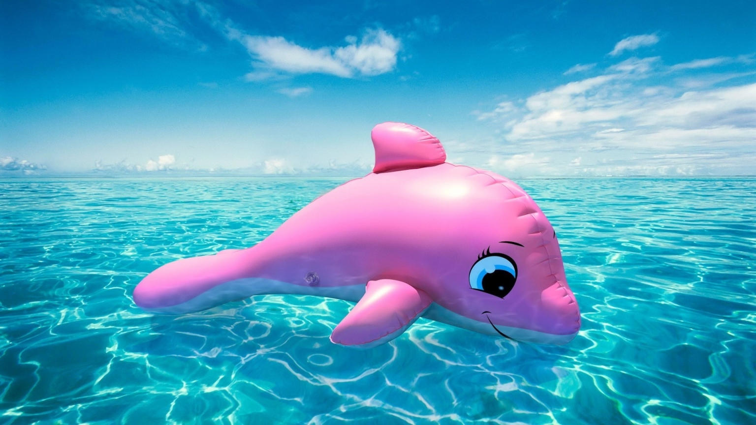 Pink Whale for 1536 x 864 HDTV resolution