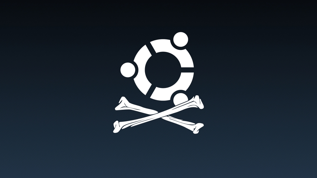 Pirate Ubuntu for 1280 x 720 HDTV 720p resolution