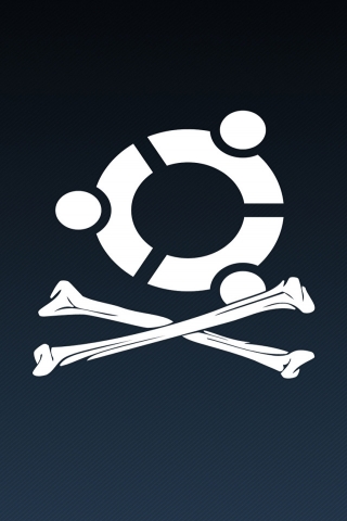 Pirate Ubuntu for 320 x 480 iPhone resolution