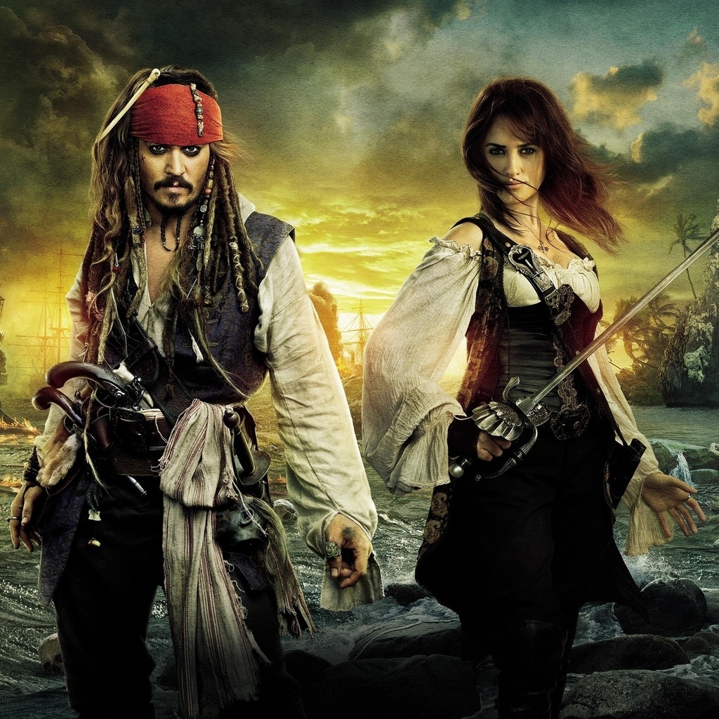 Pirates of the Caribbean Characters for 1024 x 1024 iPad resolution