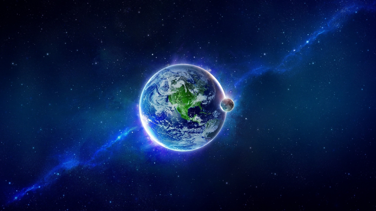 Planet Earth for 1536 x 864 HDTV resolution