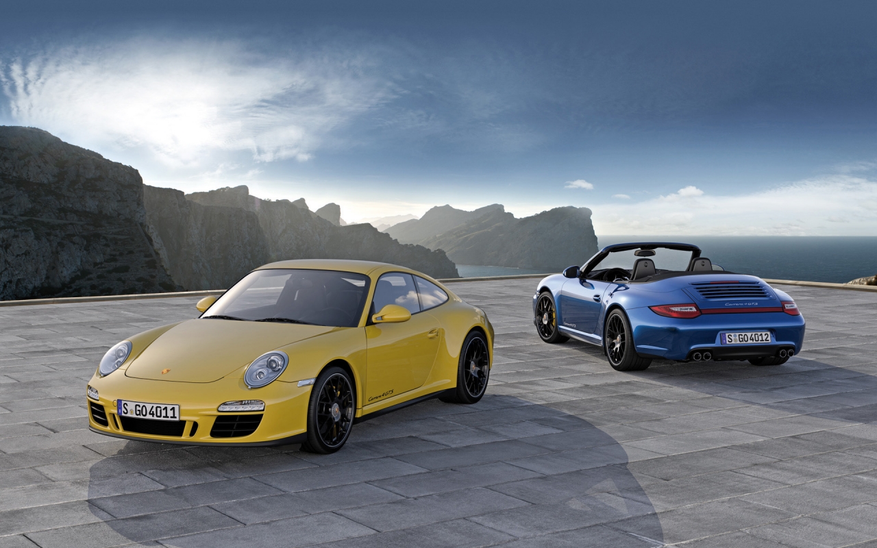 Porsche 911 Carrera 4 GTS Duo for 1280 x 800 widescreen resolution