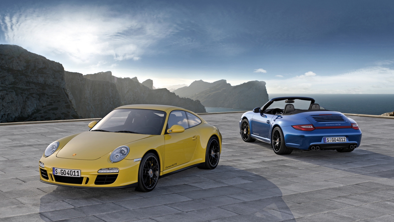 Porsche 911 Carrera 4 GTS Duo for 1536 x 864 HDTV resolution