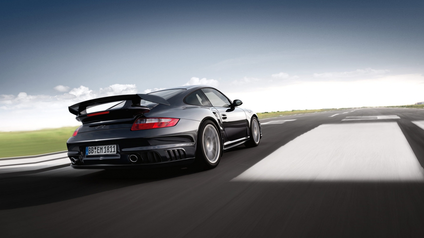 Porsche 911 GT2 for 1366 x 768 HDTV resolution